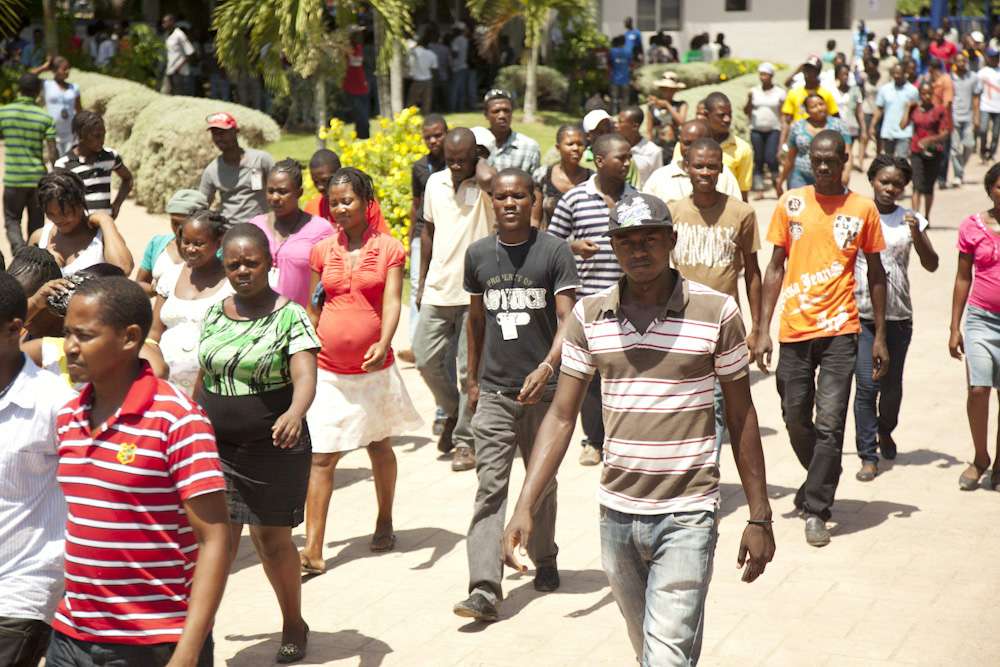 Workers entering at CODEVI
